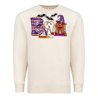 Sandshell dental boo halloween Premium Sweatshirt - LillyAllenDesigns