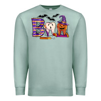 Seafoam dental boo halloween Premium Sweatshirt - LillyAllenDesigns