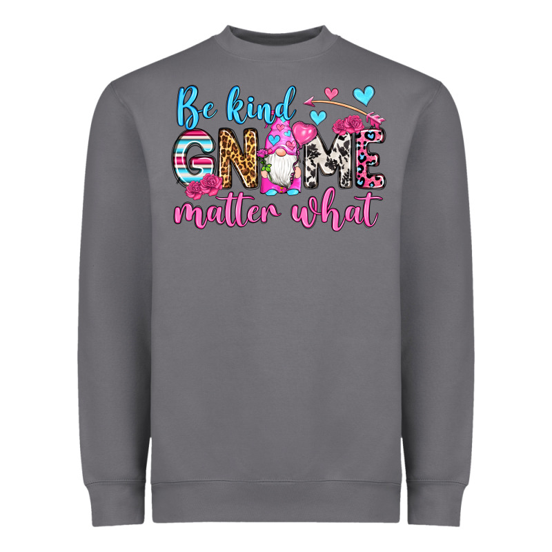 Be Kind Gnome Matter What Heavyweight Sweatshirt by OliviaCreatesArt | Teevron