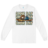 White game day baseball Long Sleeve Tee - HowdyJamesFarm