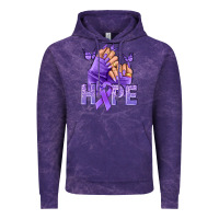 Cloud Purple Hope lavender ribbon all cancers Vintage Hoodie - NancyCooperArtShop