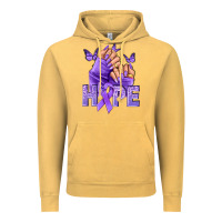 Vintage Mustard Hope lavender ribbon all cancers Vintage Hoodie - NancyCooperArtShop