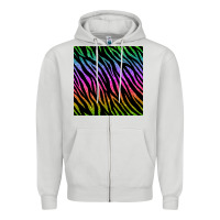 Dove Grey zebra glitter seamless pattern Zipper Hoodie - BundleAndBundleShop