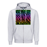 Zebra Glitter Seamless Pattern Zipper Hoodie | Teevron