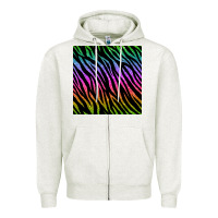 Oatmeal Heather zebra glitter seamless pattern Zipper Hoodie - BundleAndBundleShop
