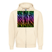 Sandshell zebra glitter seamless pattern Zipper Hoodie - BundleAndBundleShop