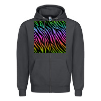 Smoke zebra glitter seamless pattern Zipper Hoodie - BundleAndBundleShop