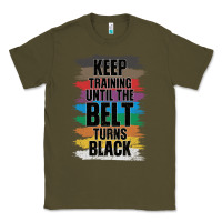 Army Green Black Belt Martial Art Training Karate TaeKwonDo Classic Tee - Bettercallsaul