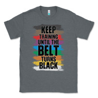 Charcoal Heather Black Belt Martial Art Training Karate TaeKwonDo Classic Tee - Bettercallsaul