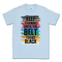 Dusty Blue Black Belt Martial Art Training Karate TaeKwonDo Classic Tee - Bettercallsaul