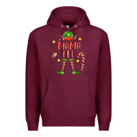 Burgundy mama elf Premium Hoodie - FaDigitalArtStudio