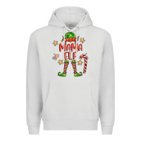Dove Grey mama elf Premium Hoodie - FaDigitalArtStudio