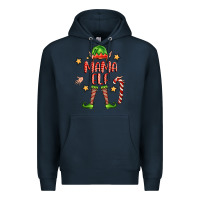 Navy mama elf Premium Hoodie - FaDigitalArtStudio