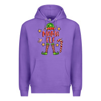 Purple mama elf Premium Hoodie - FaDigitalArtStudio