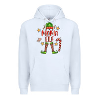 White mama elf Premium Hoodie - FaDigitalArtStudio