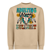 Mushroom adulting is some bullshit Heavyweight Sweatshirt - OliviaCreatesArt