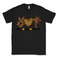 Black peace love labrador Classic Tee - RanaPortraitStore