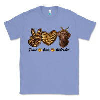 Colony Blue peace love labrador Classic Tee - RanaPortraitStore