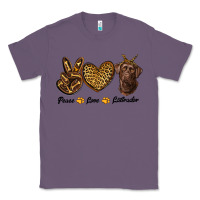 Lavender peace love labrador Classic Tee - RanaPortraitStore