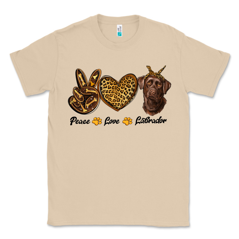 Peace Love Labrador Classic Tee by RanaPortraitStore | Teevron