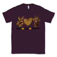 Plum peace love labrador Classic Tee - RanaPortraitStore