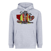 Heather Grey softball vibes Heavyweight Hoodie - SublimationCraftShop
