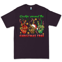 Plum Rockin' Around The Christmas Tree Premium Tee - BundleAndBundleShop