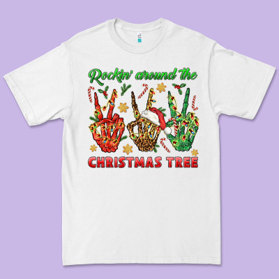 Rockin' Around The Christmas Tree Premium Tee Designed By Bundleandbundleshop
