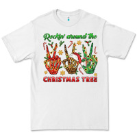 White Rockin' Around The Christmas Tree Premium Tee - BundleAndBundleShop