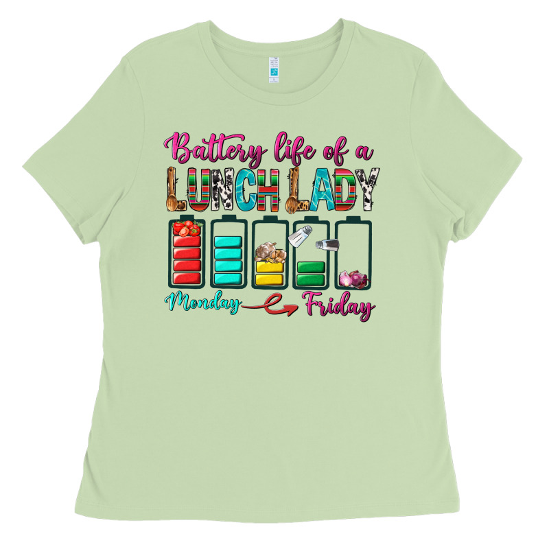 Battery Life Of A Lunch Lady Ladies Tee by BundleAndBundleShop | Teevron