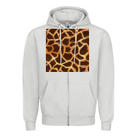 Giraffe Seamless Pattern Zipper Hoodie | Teevron