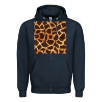 Navy giraffe seamless pattern Zipper Hoodie - BundleAndBundleShop