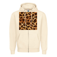 Sandshell giraffe seamless pattern Zipper Hoodie - BundleAndBundleShop