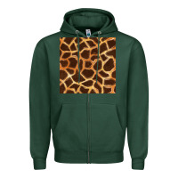 Sports Green giraffe seamless pattern Zipper Hoodie - BundleAndBundleShop
