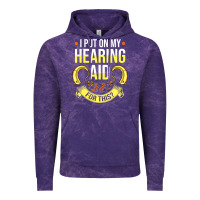 Cloud Purple hearing aid gift funny deaf awareness t shirt Vintage Hoodie - tuanDangUi