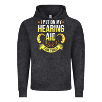 Vintage Black hearing aid gift funny deaf awareness t shirt Vintage Hoodie - tuanDangUi