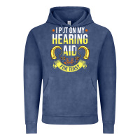 Vintage Denim hearing aid gift funny deaf awareness t shirt Vintage Hoodie - tuanDangUi