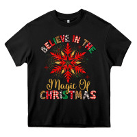 Black believe in the magic of christmas Heavy Core Tee - MaliasSmallBusiness