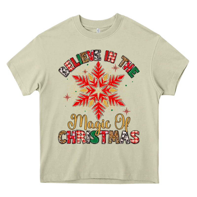 Believe In The Magic Of Christmas Heavy Core Tee by MaliasSmallBusiness | Teevron