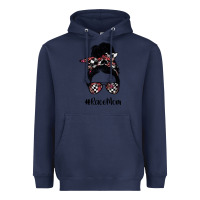 Navy race mom Heavyweight Hoodie - SublimationCraftShop