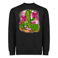 Black breast cancer cactus Heavyweight Sweatshirt - FaDigitalArtStudio