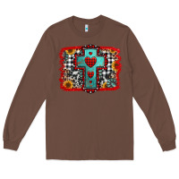 Chestnut Christmas cross with background Long Sleeve Tee - Jasminsmagicworld