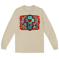 Mushroom Christmas cross with background Long Sleeve Tee - Jasminsmagicworld