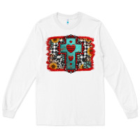 White Christmas cross with background Long Sleeve Tee - Jasminsmagicworld