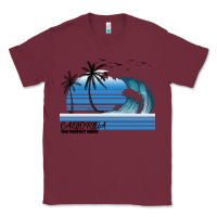 Burgundy California The Perfect Wave Classic Tee - Bettercallsaul