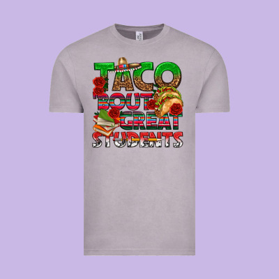 Taco 'bout Great Students Vintage Tee Designed By Texasbilliewilder
