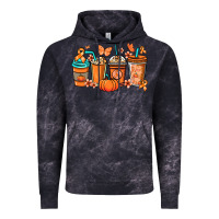 Cloud Black Kidney Cancer coffee cups orange ribbon Vintage Hoodie - NancyCooperArtShop