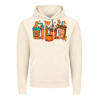 Vintage Artic Kidney Cancer coffee cups orange ribbon Vintage Hoodie - NancyCooperArtShop