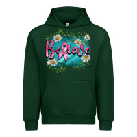Forest Green breast cancer believe Urban Hoodie - BarkalooDesign