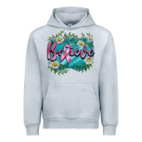 Heather Grey breast cancer believe Urban Hoodie - BarkalooDesign